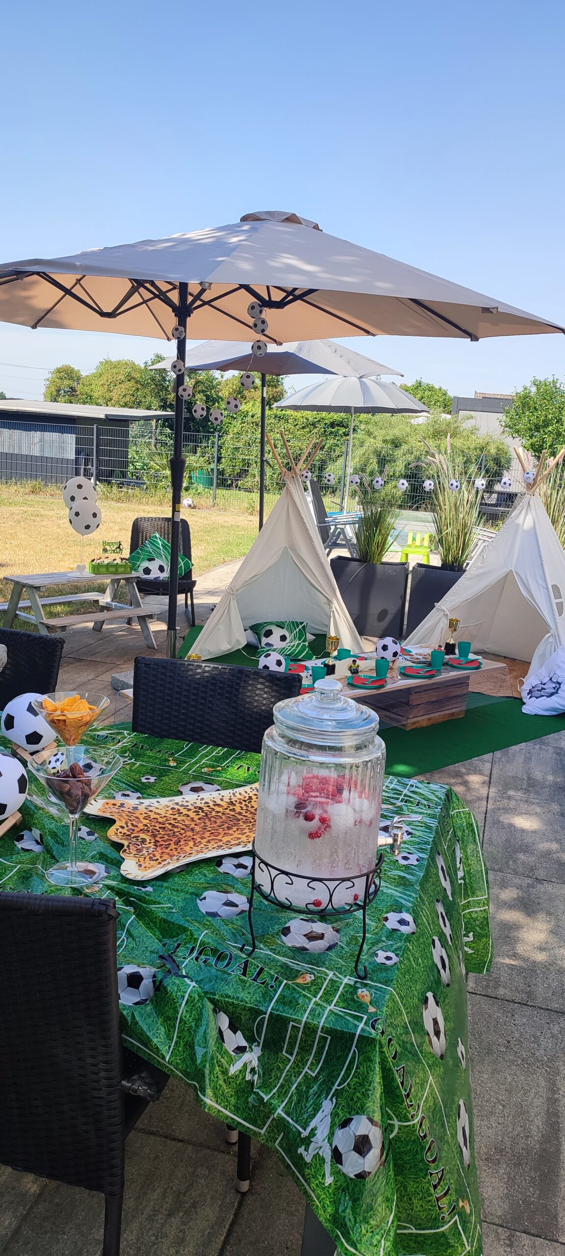 Fussball Picknickparty